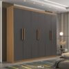 Premium 6-Door Laminated Wardrobe